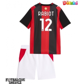 AC Milan Adrien Rabiot #12 Dětské Domácí dres komplet 2026-27 Krátký Rukáv (+ trenýrky)